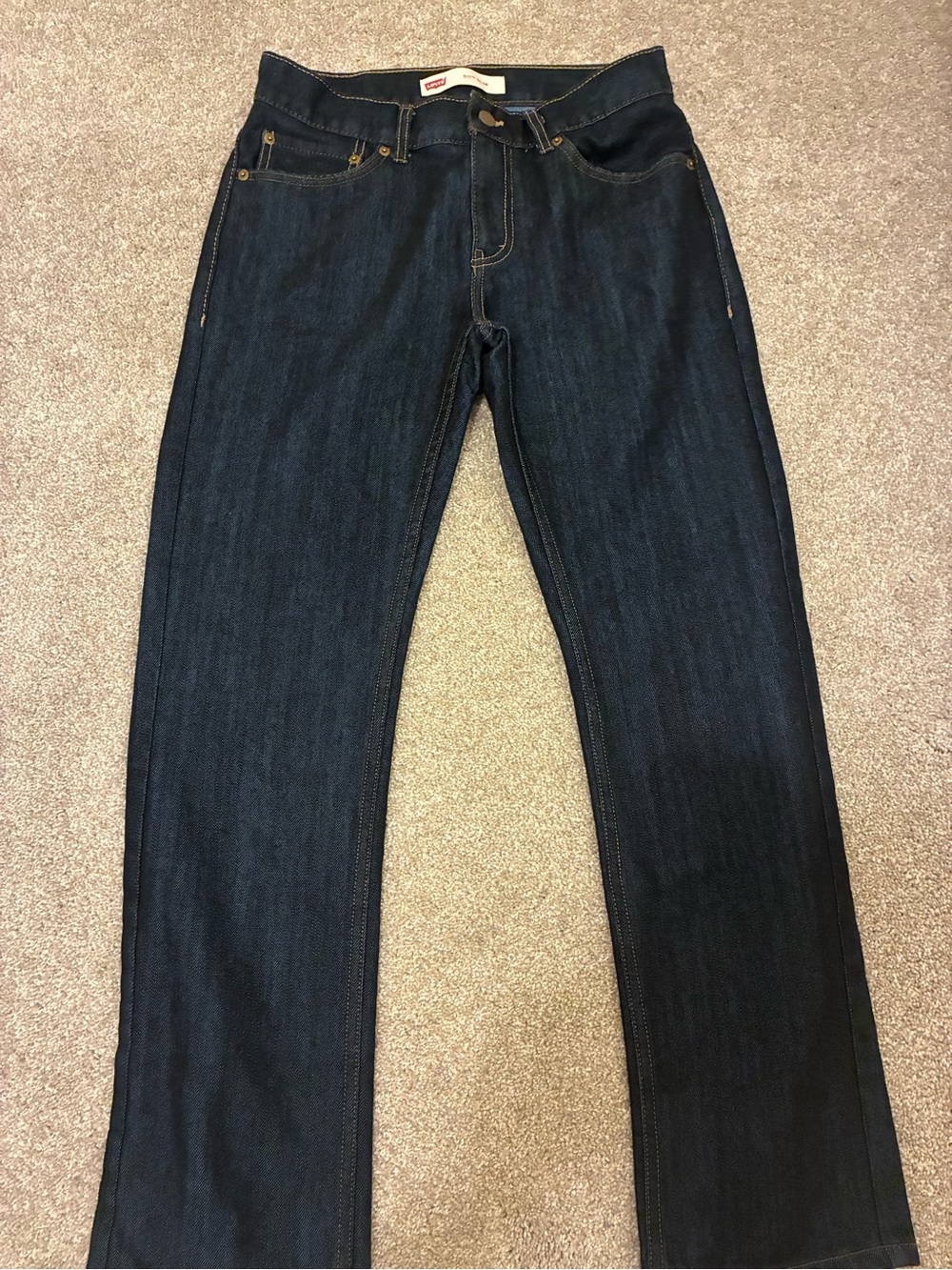 Levi's Women's Straight-Leg Jeans in Dark Blue
